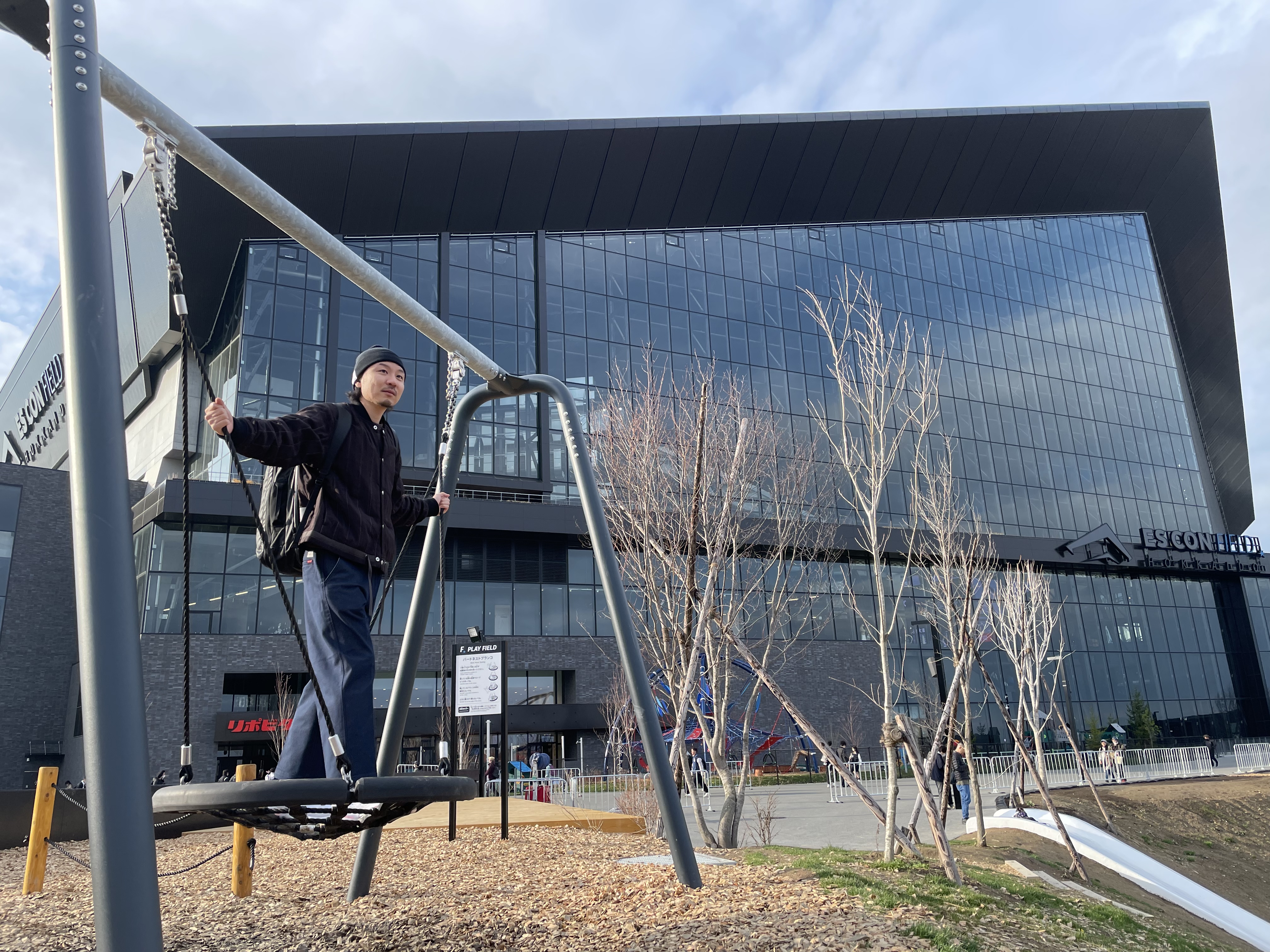 北広島市のエスコンフィールドにて
